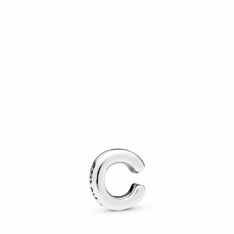 Pandora Letter C Petite Locket Charm - Sterling Silver - Canada | YG5009CU